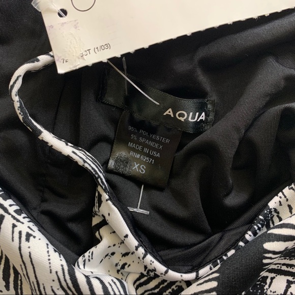 Aqua woman’s mini dress feather printed stretch XS - Picture 5 of 7